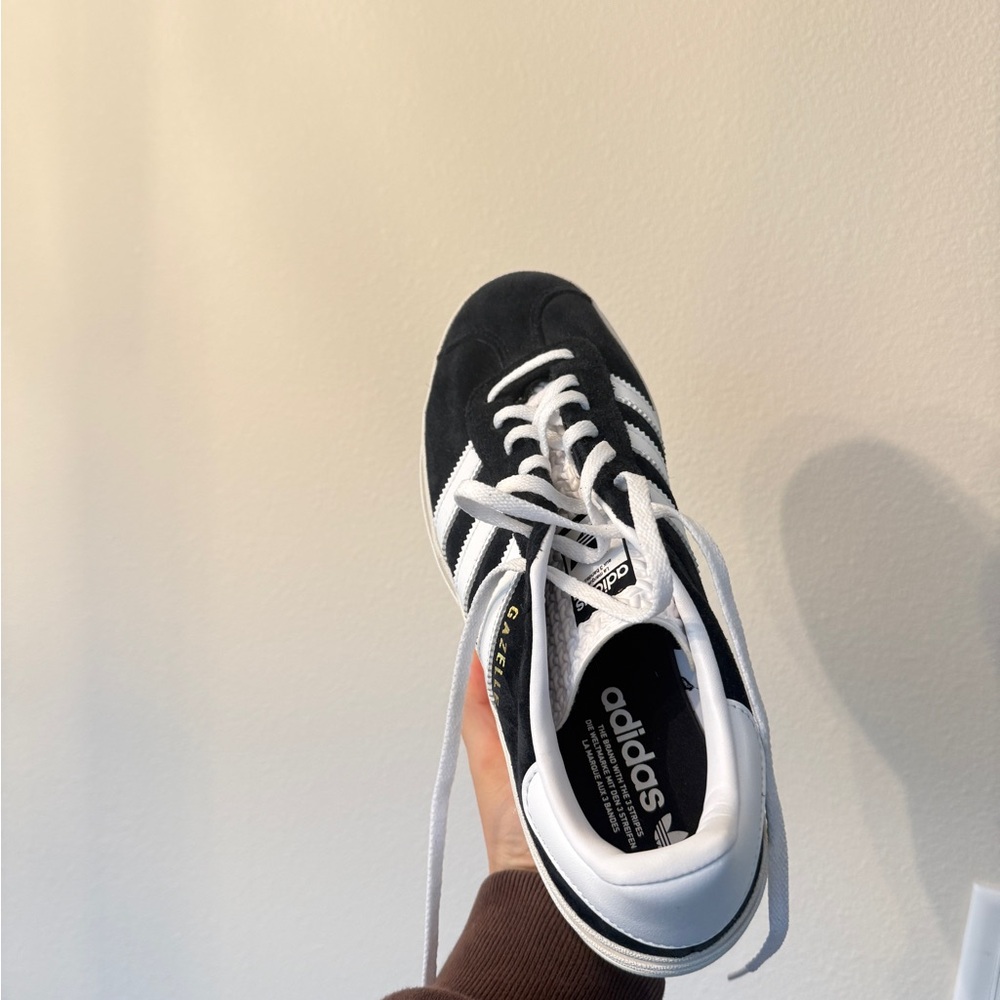 Adidas  Black and White Platform Sneakers - Picture 2 of 6
